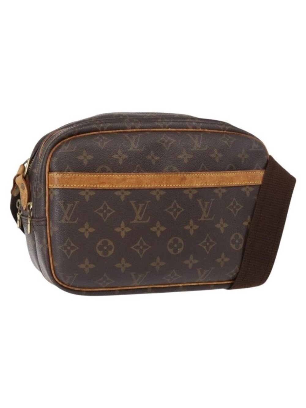 Authentic LOUIS VUITTON Monogram Reporter PM Shoulder Bag M45254 LV